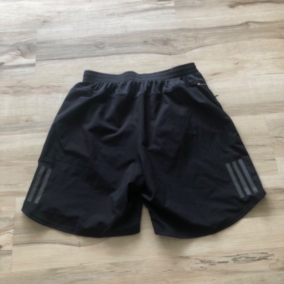 Adidas Black Athletic Shorts Moisture-Wicking Mid-Thigh - Picture 5 of 7